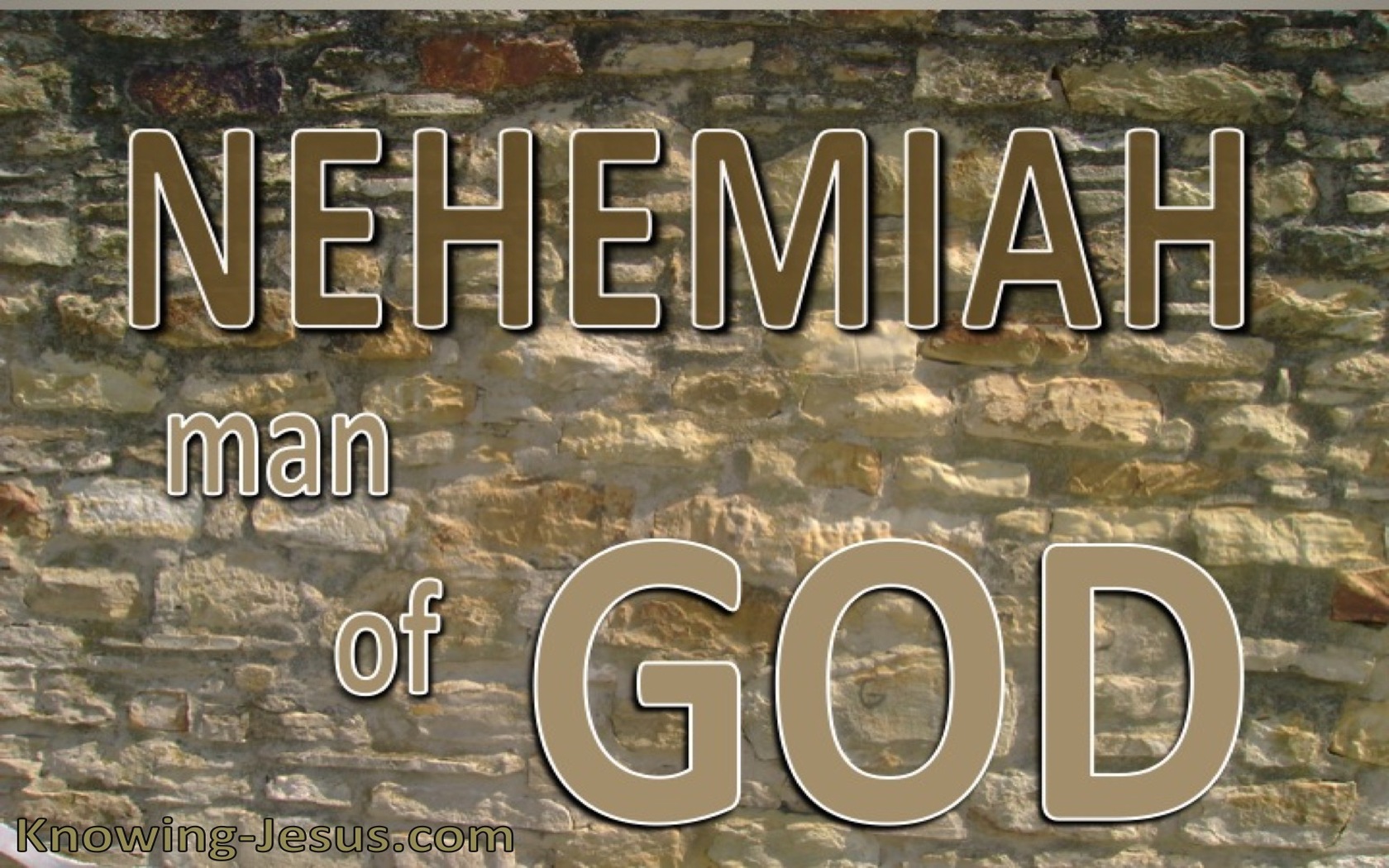 Nehemiah 1:5 Man Of God (devotional)12:01 (beige)